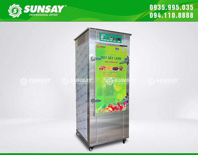 Tủ sấy lạnh 20 khay sấy được từ 90 đến 100 kg 1 mẻ