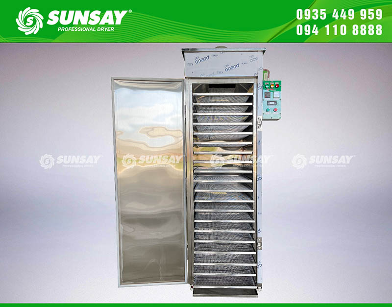 Máy sấy lạnh đối lưu có khay bằng lưới nhanh khô sản phẩm