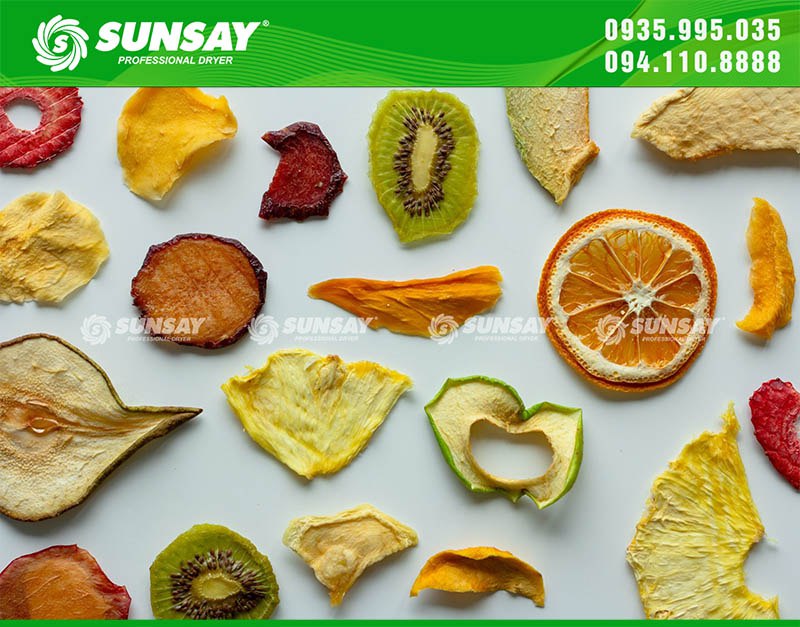 Sản phẩm từ máy sấy nhiệt SUNSAY