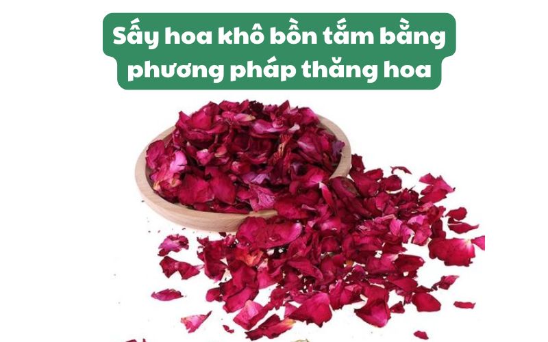 Làm hoa khô bồn tắm với máy sấy thăng hoa