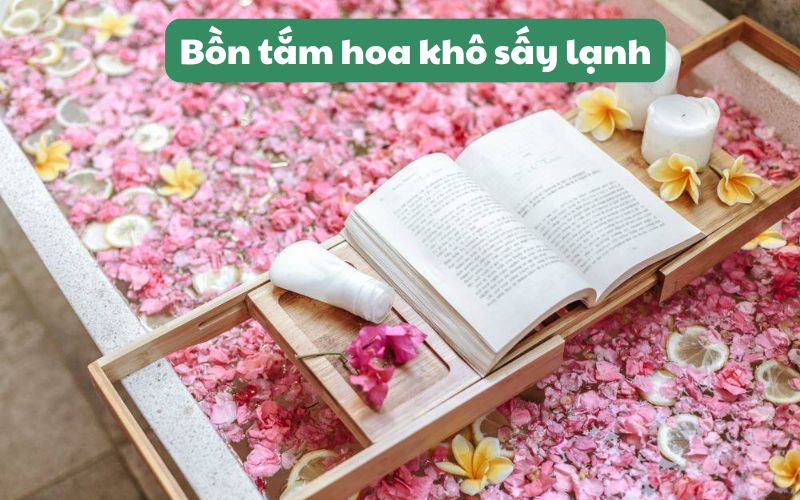 Bồn tắm hoa khô sấy lạnh
