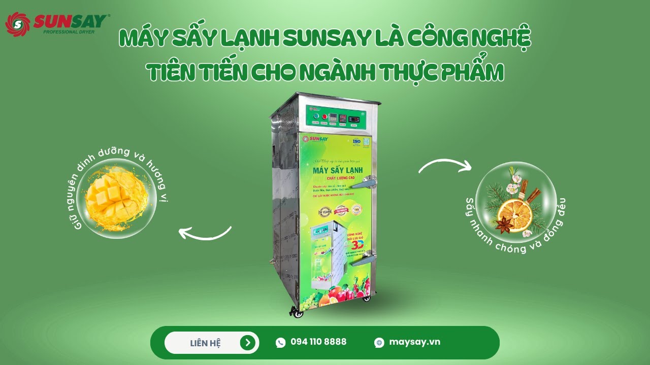 Tủ sấy lạnh là công nghệ tiên tiến cho ngành thực phẩm