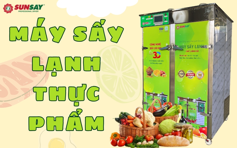 Tủ sấy lạnh đảm bảo an toàn thực phẩm – Giải pháp sấy sạch, chuẩn hóa cho sản xuất hiện đại