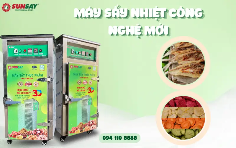 Máy sấy nhiệt công nghệ mới – Giải pháp hiện đại cho sản xuất và bảo quản nông sản