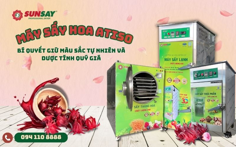 Máy sấy hoa Atiso