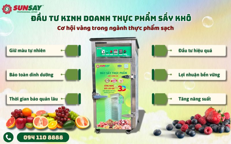 Kinh doanh thực phẩm sấy khô