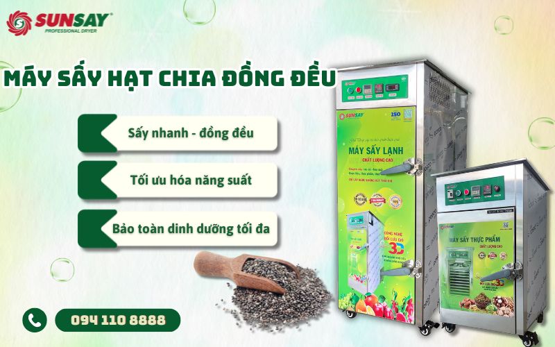 Máy sấy hạt chia đồng đều